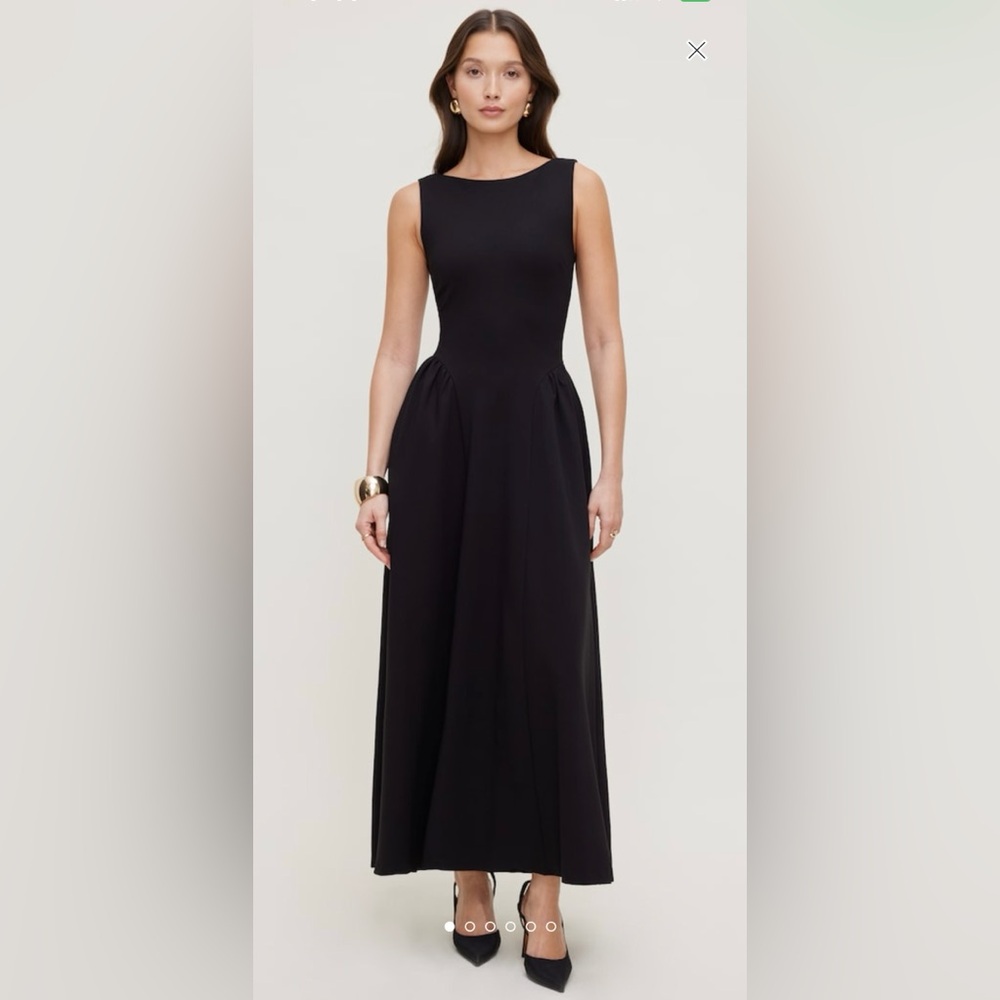 Dynamite NWT Iris Flared Ponte Maxi Dress